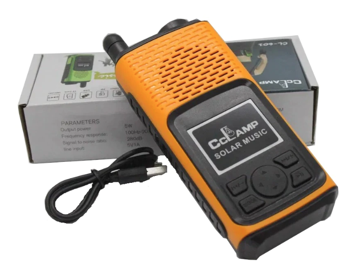 Radio portabil cu lanterna- CcLamp CL-601 alimentare duala solar si retea
